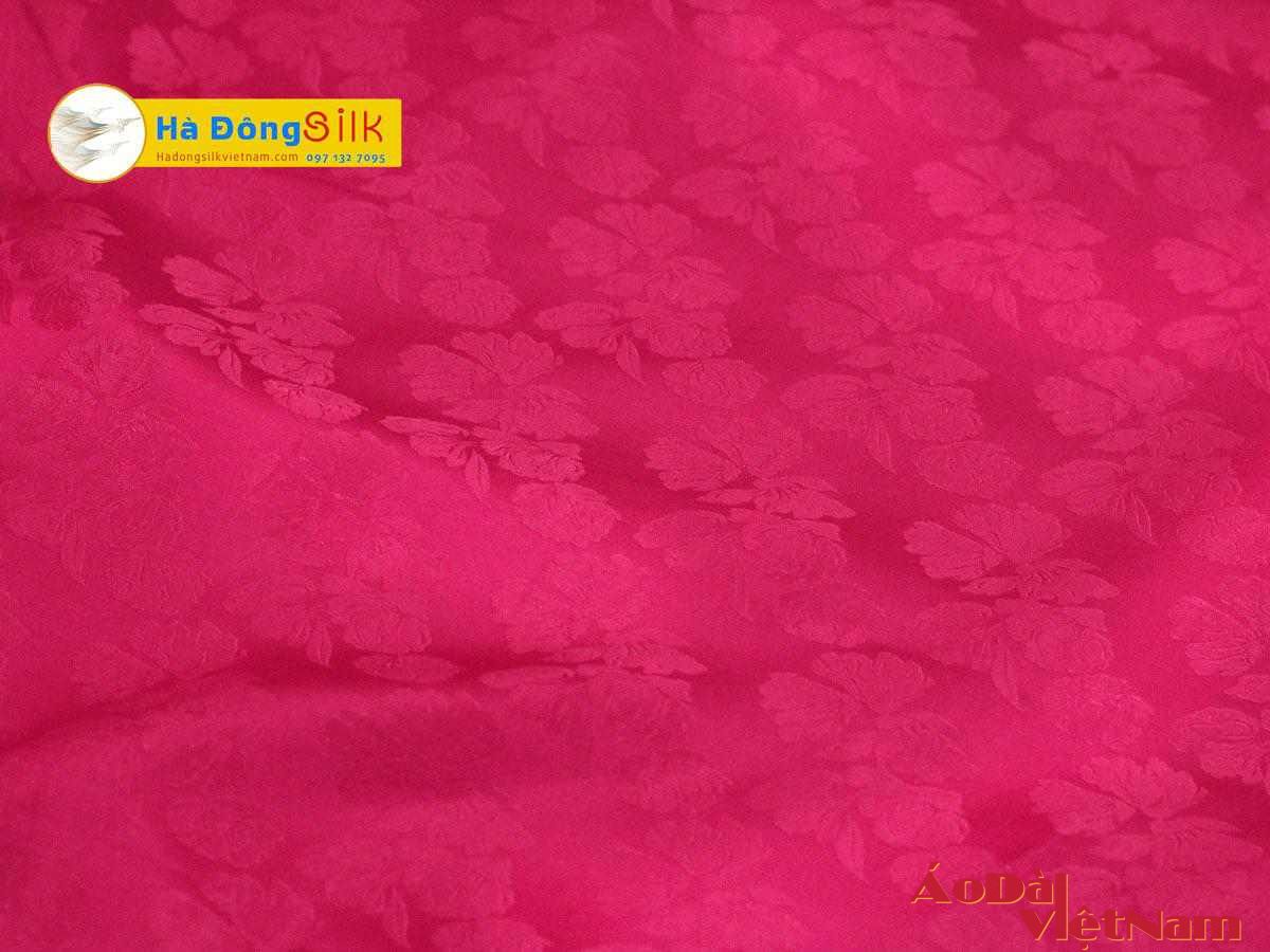Vải Lụa Hồng Sen Hoa Bèo