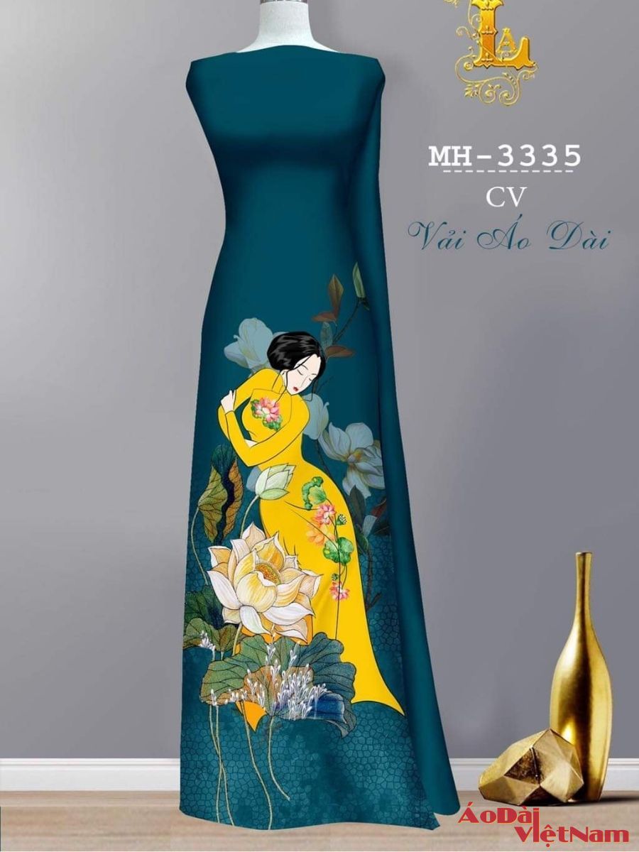 Áo dài lụa cách tân mẫu 07 - Store Kim Ngọc